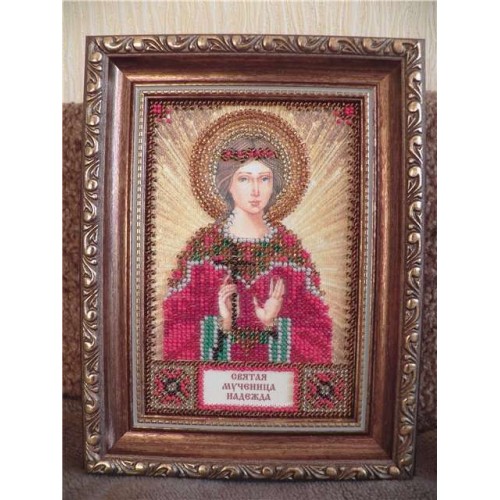 Набір для вишивання бісером на натуральному художньому холсті Свята Надія, AAM-009 від Абрис Арт - купити з доставкою ✿ Найкраща ціна від виробника ✿ Оптом та в роздріб ✿ Придбати Набори для вишивки бісером іменних міні-ікон