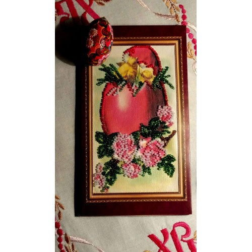 Postcard Bead embroidery kit Easter – 5, AO-005 by Abris Art - buy online! ✿ Fast delivery ✿ Factory price ✿ Wholesale and retail ✿ Purchase Postcards for bead embroidery