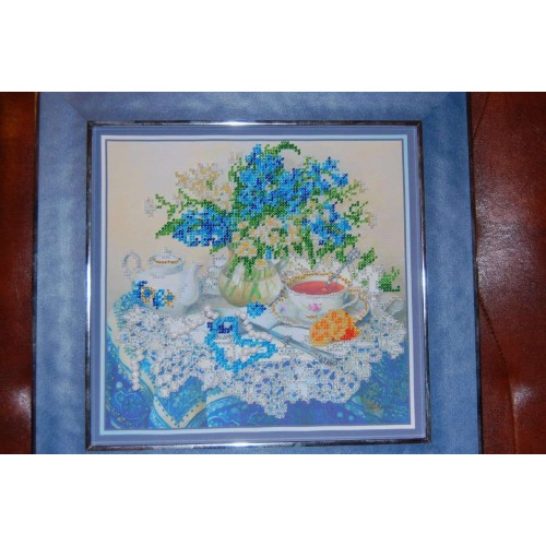 Main Bead Embroidery Kit Forget-me-nots (Still life), AB-040 by Abris Art - buy online! ✿ Fast delivery ✿ Factory price ✿ Wholesale and retail ✿ Purchase Great kits for embroidery with beads Main Bead Embroidery Kit Forget-me-nots (Still life), AB-040 by Abris Art - buy online! ✿ Fast delivery ✿ Factory price ✿ Wholesale and retail ✿ Purchase Great kits for embroidery with beads
