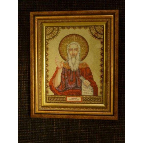 Icons charts on artistic canvas St. Elijah, ACK-041 by Abris Art - buy online! ✿ Fast delivery ✿ Factory price ✿ Wholesale and retail ✿ Purchase The scheme for embroidery with beads icons on canvas