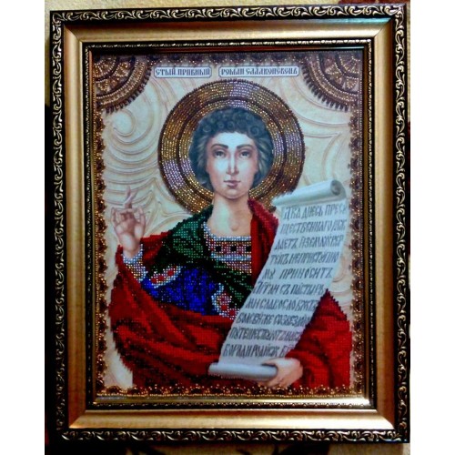 Набір для вишивання бісером на натуральному художньому холсті Святий Роман, AA-032 від Абрис Арт - купити з доставкою ✿ Найкраща ціна від виробника ✿ Оптом та в роздріб ✿ Придбати Набори для вишивки бісером великих іменних ікон