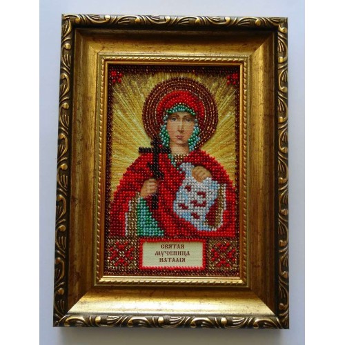 Набір для вишивання бісером на натуральному художньому холсті Свята Наталя, AAM-008 від Абрис Арт - купити з доставкою ✿ Найкраща ціна від виробника ✿ Оптом та в роздріб ✿ Придбати Набори для вишивки бісером іменних міні-ікон