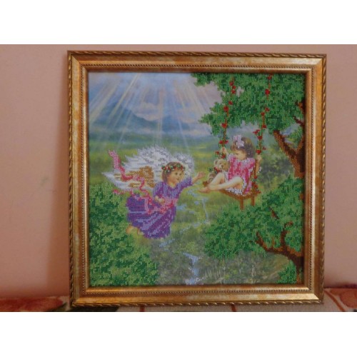 In the Morning Sunlight, AC-123 by Abris Art - buy online! ✿ Fast delivery ✿ Factory price ✿ Wholesale and retail ✿ Purchase Large schemes for embroidery with beads on canvas (300x300 mm)