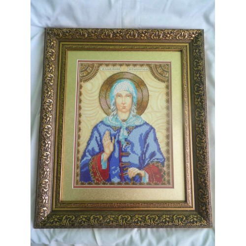 Набір для вишивання бісером на натуральному художньому холсті Свята Ксенія, AA-028 від Абрис Арт - купити з доставкою ✿ Найкраща ціна від виробника ✿ Оптом та в роздріб ✿ Придбати Набори для вишивки бісером великих іменних ікон