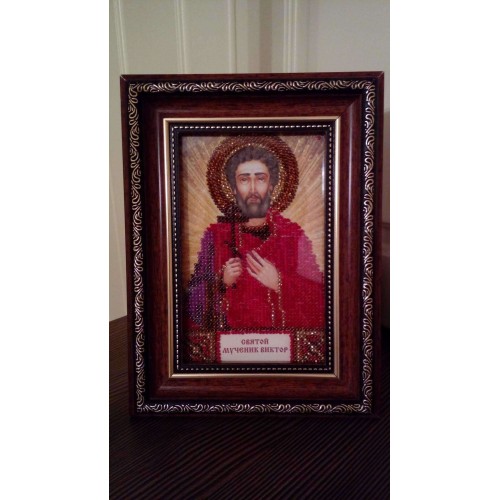 Набір для вишивання бісером на натуральному художньому холсті Святий Віктор, AAM-031 від Абрис Арт - купити з доставкою ✿ Найкраща ціна від виробника ✿ Оптом та в роздріб ✿ Придбати Набори для вишивки бісером іменних міні-ікон