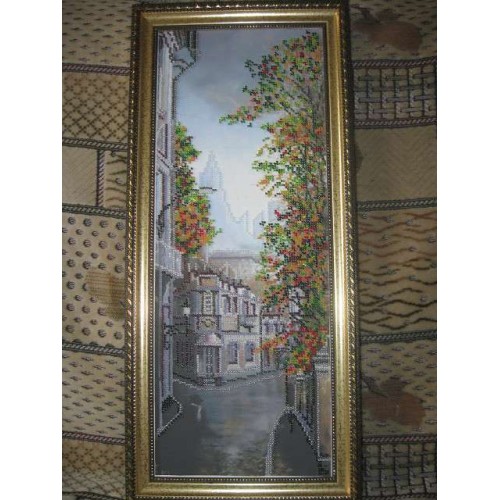 Main Bead Embroidery Kit Side streets of St. Petersburg – 1 (Landscapes), AB-235 by Abris Art - buy online! ✿ Fast delivery ✿ Factory price ✿ Wholesale and retail ✿ Purchase Great kits for embroidery with beads