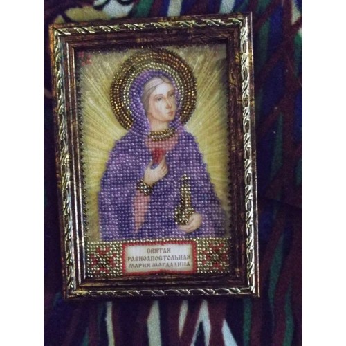 Набір для вишивання бісером на натуральному художньому холсті Свята Марія, AAM-014 від Абрис Арт - купити з доставкою ✿ Найкраща ціна від виробника ✿ Оптом та в роздріб ✿ Придбати Набори для вишивки бісером іменних міні-ікон