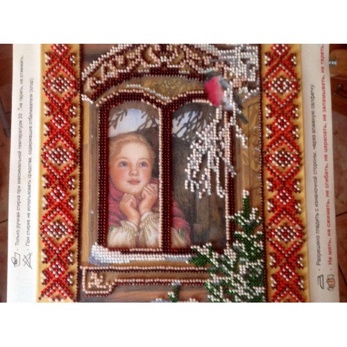 Charts on artistic canvas Guest, AC-424 by Abris Art - buy online! ✿ Fast delivery ✿ Factory price ✿ Wholesale and retail ✿ Purchase Scheme for embroidery with beads on canvas (200x200 mm)