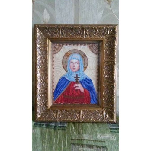 Набір для вишивання бісером на натуральному художньому холсті Свята Лариса, AA-017 від Абрис Арт - купити з доставкою ✿ Найкраща ціна від виробника ✿ Оптом та в роздріб ✿ Придбати Набори для вишивки бісером великих іменних ікон