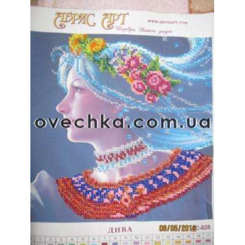 Charts on artistic canvas Diva, AC-028 by Abris Art - buy online! ✿ Fast delivery ✿ Factory price ✿ Wholesale and retail ✿ Purchase Scheme for embroidery with beads on canvas (200x200 mm)