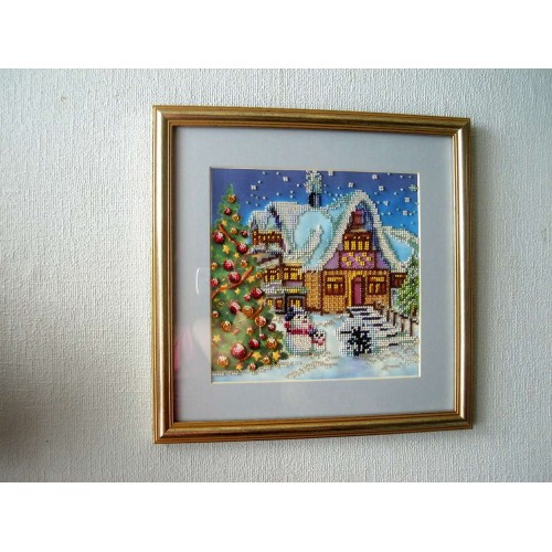 Charts on artistic canvas Winter Tale, AC-053 by Abris Art - buy online! ✿ Fast delivery ✿ Factory price ✿ Wholesale and retail ✿ Purchase Scheme for embroidery with beads on canvas (200x200 mm)