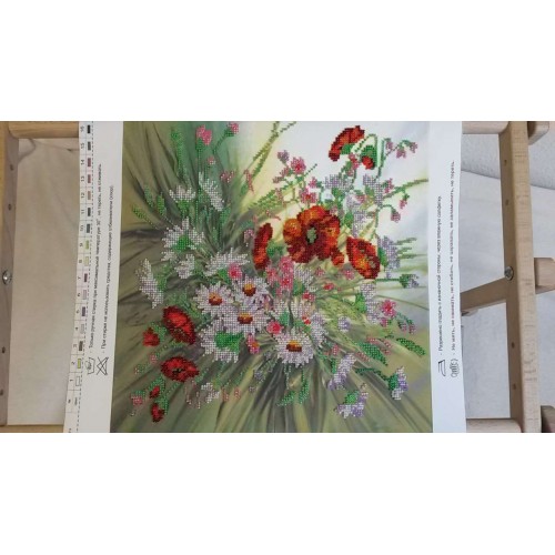 Charts on artistic canvas Splashes of Summer, AC-122 by Abris Art - buy online! ✿ Fast delivery ✿ Factory price ✿ Wholesale and retail ✿ Purchase Large schemes for embroidery with beads on canvas (300x300 mm)