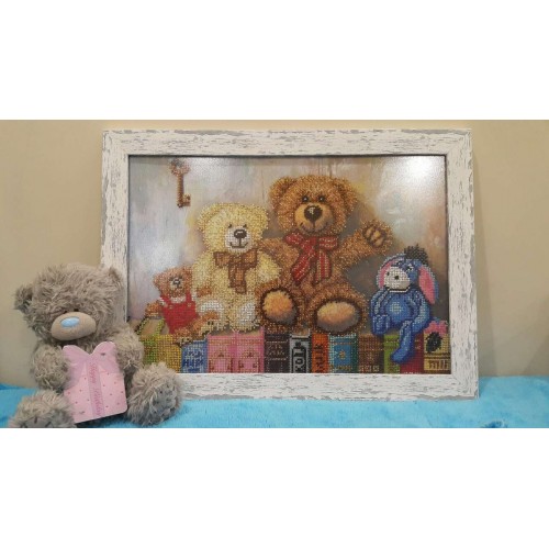 Main Bead Embroidery Kit Toys (Household stories), AB-238 by Abris Art - buy online! ✿ Fast delivery ✿ Factory price ✿ Wholesale and retail ✿ Purchase Great kits for embroidery with beads