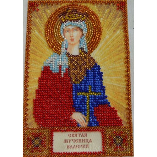 Набір для вишивання бісером на натуральному художньому холсті Свята Валерія, AAM-043 від Абрис Арт - купити з доставкою ✿ Найкраща ціна від виробника ✿ Оптом та в роздріб ✿ Придбати Набори для вишивки бісером іменних міні-ікон