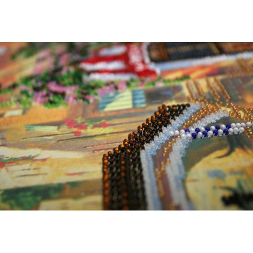 Main Bead Embroidery Kit Venetian Cafe (Landscapes), AB-251 by Abris Art - buy online! ✿ Fast delivery ✿ Factory price ✿ Wholesale and retail ✿ Purchase Great kits for embroidery with beads