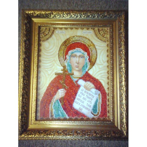 Набір для вишивання бісером на натуральному художньому холсті Свята Наталя, AA-008 від Абрис Арт - купити з доставкою ✿ Найкраща ціна від виробника ✿ Оптом та в роздріб ✿ Придбати Набори для вишивки бісером великих іменних ікон