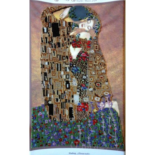 Main Bead Embroidery Kit The kiss (Modern), AB-073 by Abris Art - buy online! ✿ Fast delivery ✿ Factory price ✿ Wholesale and retail ✿ Purchase Great kits for embroidery with beads