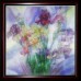 Charts on artistic canvas Aquarelle Irises, AC-244 by Abris Art - buy online! ✿ Fast delivery ✿ Factory price ✿ Wholesale and retail ✿ Purchase Large schemes for embroidery with beads on canvas (300x300 mm)