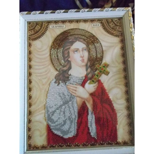 Набір для вишивання бісером на натуральному художньому холсті Свята Віра, AA-046 від Абрис Арт - купити з доставкою ✿ Найкраща ціна від виробника ✿ Оптом та в роздріб ✿ Придбати Набори для вишивки бісером великих іменних ікон