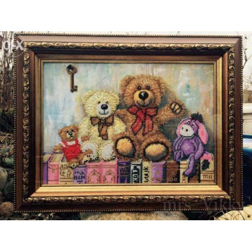 Main Bead Embroidery Kit Toys (Household stories), AB-238 by Abris Art - buy online! ✿ Fast delivery ✿ Factory price ✿ Wholesale and retail ✿ Purchase Great kits for embroidery with beads