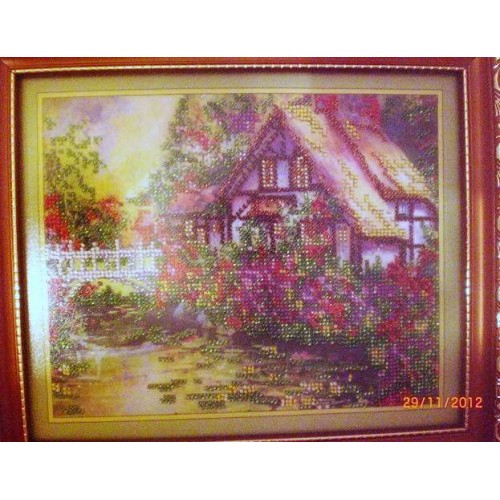 Main Bead Embroidery Kit The old bridge (Landscapes), AB-026 by Abris Art - buy online! ✿ Fast delivery ✿ Factory price ✿ Wholesale and retail ✿ Purchase Great kits for embroidery with beads