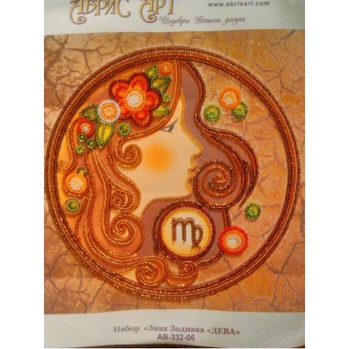 Main Bead Embroidery Kit Virgo (Zodiac signs), AB-332-06 by Abris Art - buy online! ✿ Fast delivery ✿ Factory price ✿ Wholesale and retail ✿ Purchase Great kits for embroidery with beads