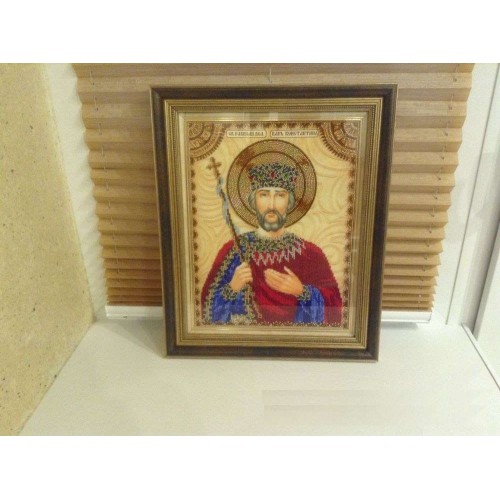 Набір для вишивання бісером на натуральному художньому холсті Святий Костянтин, AA-030 від Абрис Арт - купити з доставкою ✿ Найкраща ціна від виробника ✿ Оптом та в роздріб ✿ Придбати Набори для вишивки бісером великих іменних ікон