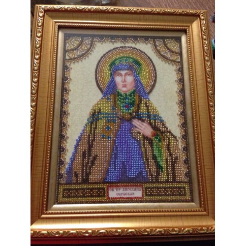 Icons charts on artistic canvas St. Angelina, ACK-078 by Abris Art - buy online! ✿ Fast delivery ✿ Factory price ✿ Wholesale and retail ✿ Purchase The scheme for embroidery with beads icons on canvas