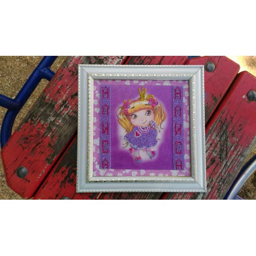 Mini Bead embroidery kit Fiona, AM-019 by Abris Art - buy online! ✿ Fast delivery ✿ Factory price ✿ Wholesale and retail ✿ Purchase Sets-mini-for embroidery with beads on canvas