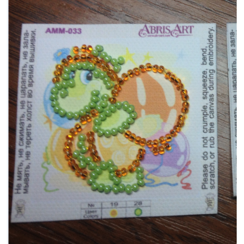Mini Magnets Bead embroidery kit Turtle, AMM-033 by Abris Art - buy online! ✿ Fast delivery ✿ Factory price ✿ Wholesale and retail ✿ Purchase Kits for embroidery with beads - mini-magnets