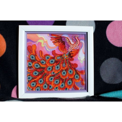 Charts on artistic canvas Firebird, AC-445 by Abris Art - buy online! ✿ Fast delivery ✿ Factory price ✿ Wholesale and retail ✿ Purchase Scheme for embroidery with beads on canvas (200x200 mm)