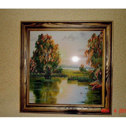 Main Bead Embroidery Kit Second summer (Landscapes), AB-210 by Abris Art - buy online! ✿ Fast delivery ✿ Factory price ✿ Wholesale and retail ✿ Purchase Great kits for embroidery with beads