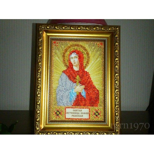 Набір для вишивання бісером на натуральному художньому холсті Свята Софія, AAM-048 від Абрис Арт - купити з доставкою ✿ Найкраща ціна від виробника ✿ Оптом та в роздріб ✿ Придбати Набори для вишивки бісером іменних міні-ікон