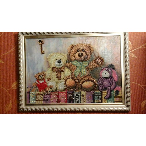 Main Bead Embroidery Kit Toys (Household stories), AB-238 by Abris Art - buy online! ✿ Fast delivery ✿ Factory price ✿ Wholesale and retail ✿ Purchase Great kits for embroidery with beads