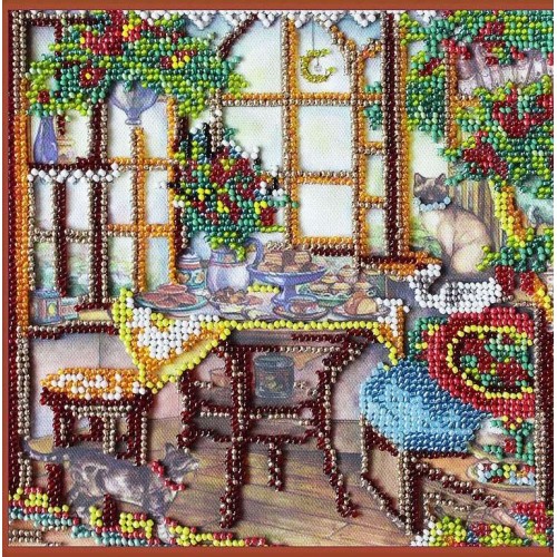 Charts on artistic canvas In the Sun Room, AC-066 by Abris Art - buy online! ✿ Fast delivery ✿ Factory price ✿ Wholesale and retail ✿ Purchase Scheme for embroidery with beads on canvas (200x200 mm)