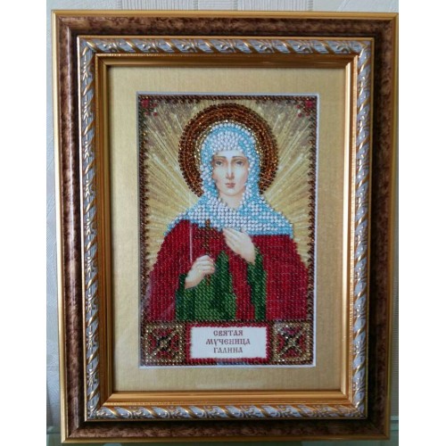 Набір для вишивання бісером на натуральному художньому холсті Свята Галина, AAM-052 від Абрис Арт - купити з доставкою ✿ Найкраща ціна від виробника ✿ Оптом та в роздріб ✿ Придбати Набори для вишивки бісером іменних міні-ікон