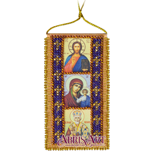 Talisman bead embroidery kits Driver Prayer, ABO-004-01 by Abris Art - buy online! ✿ Fast delivery ✿ Factory price ✿ Wholesale and retail ✿ Purchase Charms for embroidery with beads on canvas