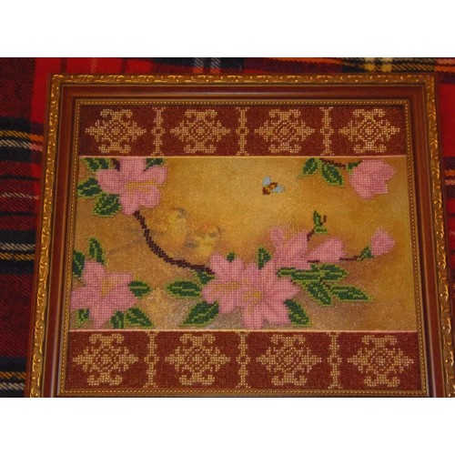 Spring Blooms, AC-102 by Abris Art - buy online! ✿ Fast delivery ✿ Factory price ✿ Wholesale and retail ✿ Purchase Large schemes for embroidery with beads on canvas (300x300 mm)