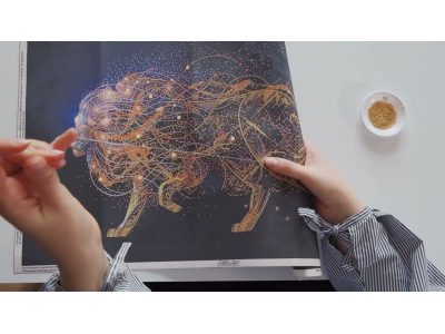 How to do bead embroidery on canvas: video guide for beginners