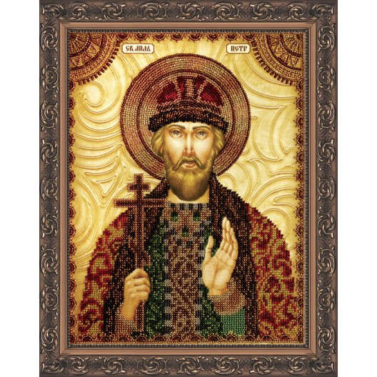 Набір для вишивання бісером на натуральному художньому холсті Святий Петро, AA-025 від Абрис Арт - купити з доставкою ✿ Найкраща ціна від виробника ✿ Оптом та в роздріб ✿ Придбати Набори для вишивки бісером великих іменних ікон