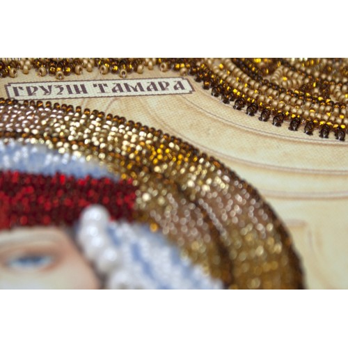 Набір для вишивання бісером на натуральному художньому холсті Свята Тамара, AA-064 від Абрис Арт - купити з доставкою ✿ Найкраща ціна від виробника ✿ Оптом та в роздріб ✿ Придбати Набори для вишивки бісером великих іменних ікон