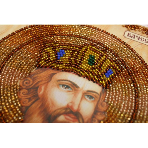 Набір для вишивання бісером на натуральному художньому холсті Святий  В’ячеслав, AA-065 від Абрис Арт - купити з доставкою ✿ Найкраща ціна від виробника ✿ Оптом та в роздріб ✿ Придбати Набори для вишивки бісером великих іменних ікон
