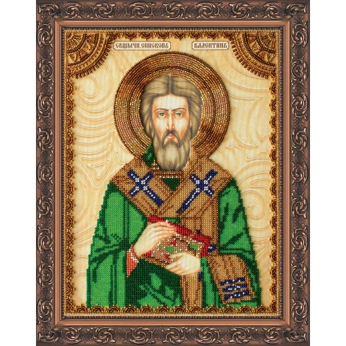 Набір для вишивання бісером на натуральному художньому холсті Святий Валентин, AA-073 від Абрис Арт - купити з доставкою ✿ Найкраща ціна від виробника ✿ Оптом та в роздріб ✿ Придбати Набори для вишивки бісером великих іменних ікон