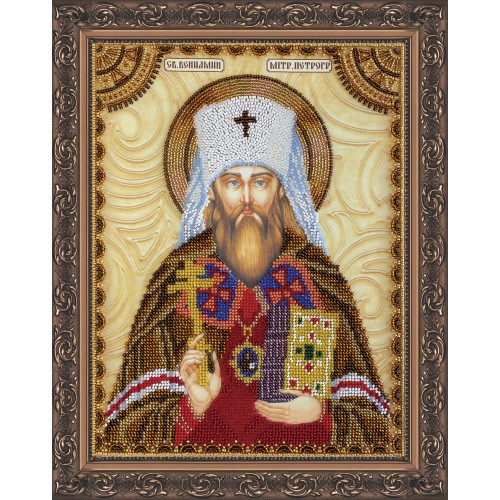 Набір для вишивання бісером на натуральному художньому холсті Святий Веніамін, AA-085 від Абрис Арт - купити з доставкою ✿ Найкраща ціна від виробника ✿ Оптом та в роздріб ✿ Придбати Набори для вишивки бісером великих іменних ікон