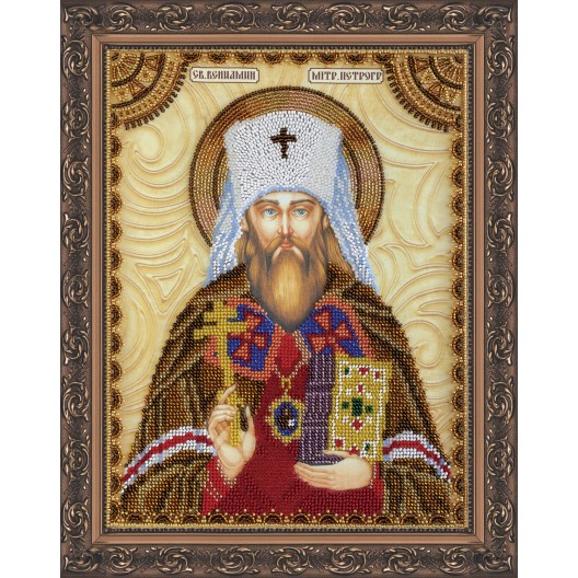 Набір для вишивання бісером на натуральному художньому холсті Святий Веніамін, AA-085 від Абрис Арт - купити з доставкою ✿ Найкраща ціна від виробника ✿ Оптом та в роздріб ✿ Придбати Набори для вишивки бісером великих іменних ікон