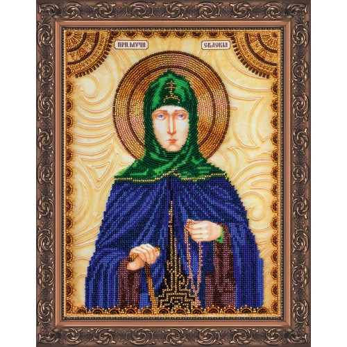 Набір для вишивання бісером на натуральному художньому холсті Свята Євдокія, AA-100 від Абрис Арт - купити з доставкою ✿ Найкраща ціна від виробника ✿ Оптом та в роздріб ✿ Придбати Набори для вишивки бісером великих іменних ікон