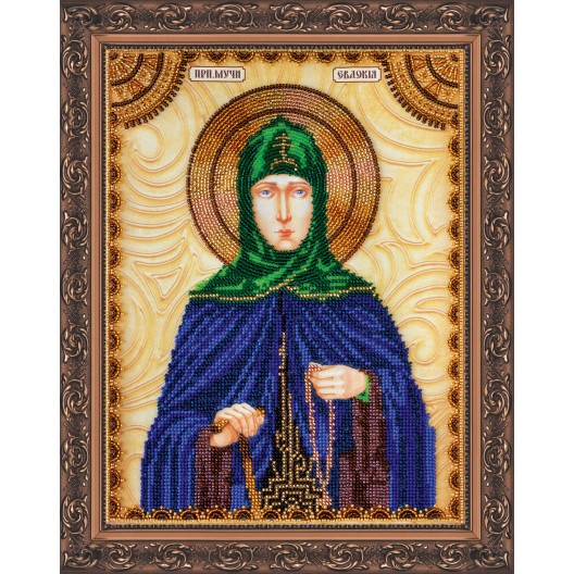 Набір для вишивання бісером на натуральному художньому холсті Свята Євдокія, AA-100 від Абрис Арт - купити з доставкою ✿ Найкраща ціна від виробника ✿ Оптом та в роздріб ✿ Придбати Набори для вишивки бісером великих іменних ікон