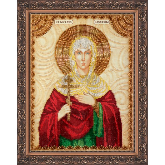 St.Icons Bead embroidery kits St. Alevtina, AA-111 by Abris Art - buy online! ✿ Fast delivery ✿ Factory price ✿ Wholesale and retail ✿ Purchase Kits for beadwork large personal icons