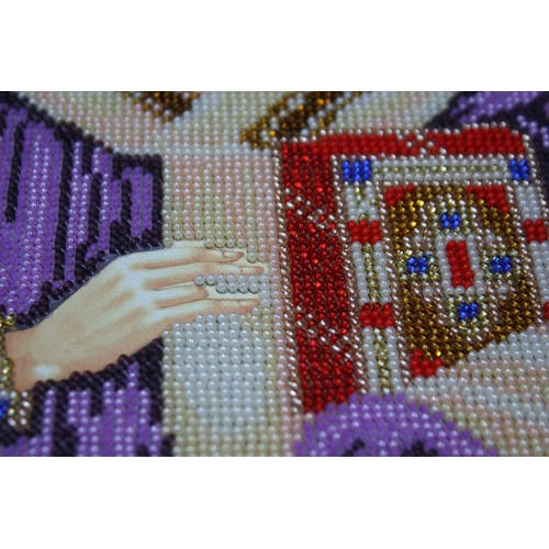 Набір для вишивання бісером на натуральному художньому холсті Святий Афанасій, AA-121 від Абрис Арт - купити з доставкою ✿ Найкраща ціна від виробника ✿ Оптом та в роздріб ✿ Придбати Набори для вишивки бісером великих іменних ікон