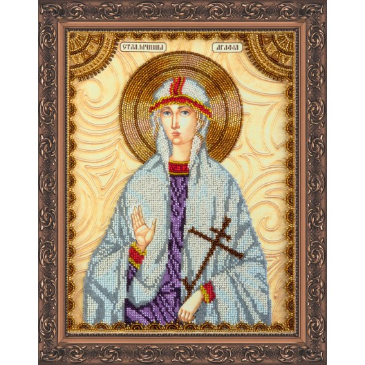St.Icons Bead embroidery kits St.Agatha, AA-122 by Abris Art - buy online! ✿ Fast delivery ✿ Factory price ✿ Wholesale and retail ✿ Purchase Kits for beadwork large personal icons